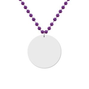 White Medallion Beads