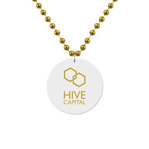 White Medallion Beads