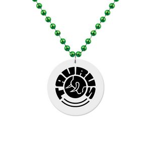 White Medallion Beads