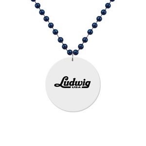 White Medallion Beads