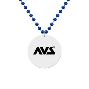 White Medallion Beads
