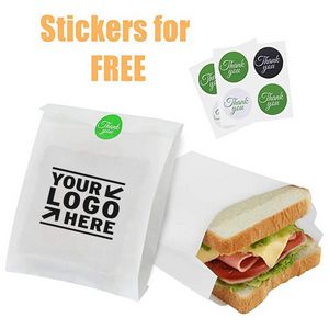 White Sandwich Bag (7.9"x6.3"x1.96")