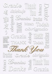White Thank You Everyday Greeting Card (5"x7")