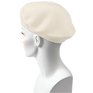 White Wool Beret