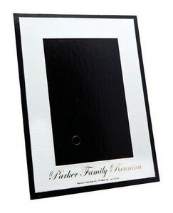 White on Black Photo Frame (5"x7")