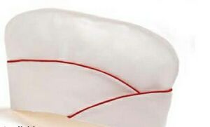 White w/Red Trim Fountain Cap