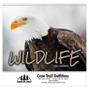Wildlife Wall Calendar: 2026 Spiral Bound