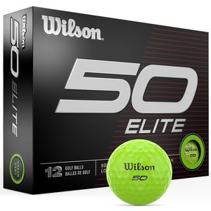 Wilson Fifty Elite Logo Golf Balls - 1 Dozen/1Pole