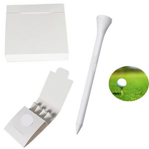 Wood Golf Matchbook Set - Four Tees & Ball Marker