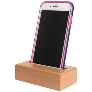 Wooden Block Phone Holder