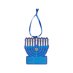 Wooden Menorah Ornament