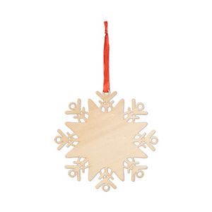 Wooden Snowflakes Ornament