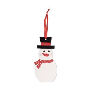 Wooden Snowman Ornament