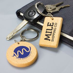 Wooden Tag Keychain