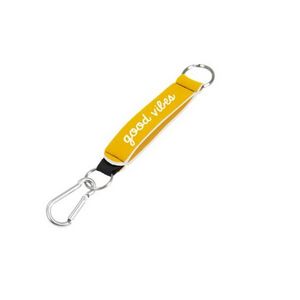 Wrist Strap Key Holder w/ Carabiner Clip & 2 Key Rings