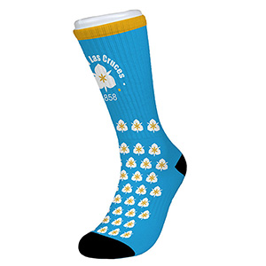 "Wye" Dye Sublimated Crew (Athletic) Socks (Pair)