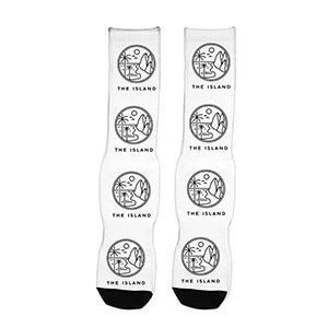 "Wye" Dye Sublimated Crew (Athletic) Socks (Pair)