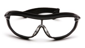 Black Frame with Clear H2X Anti-Fog Lens