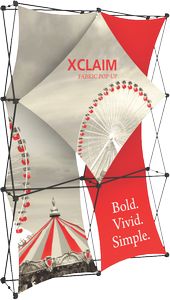 Xclaim 5ft Full Height Fabric Popup Display Kit 01