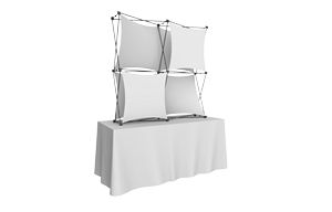 Xclaim 5ft Tabletop Fabric Popup Display Kit 01