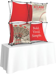 Xclaim 5ft Tabletop Fabric Popup Display Kit 01