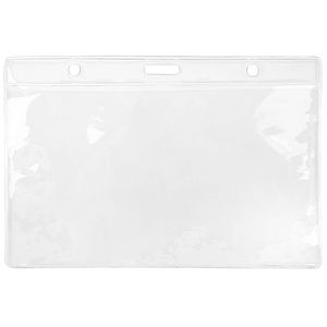 Xtra Large Clear PVC Badge Holder 7.5"W x 5"H