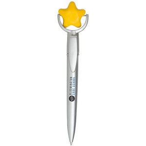 Yellow Star Squeeze Top Pen