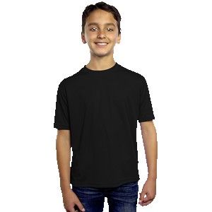 Youth Moisture Wicking Crew Neck Tee Shirt