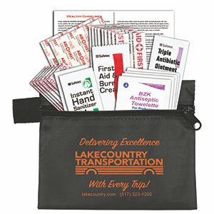 "Zenith" 27 Piece First Aid Kit in Zipper Pouch