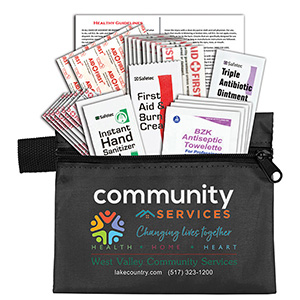 "Zenith" 27 Piece First Aid Kit in Zipper Pouch