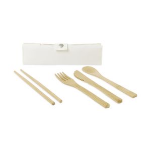 Zero-Waste Bamboo Utensil Kit - Natural