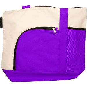 Zipper Polyester Tote Bags (14"x16.5")