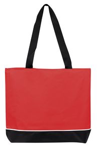 Zipper Shoulder Tote Bag