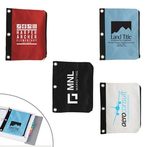 Zippered Pouch for 3-Ring Binder