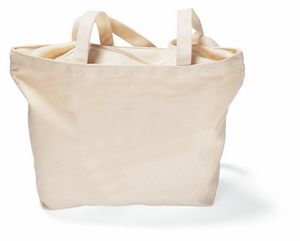 Zippered Tote - Natural