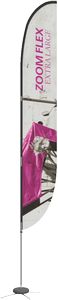 Zoomâ„¢ Flex Extra Large Outdoor Flag Double Sided