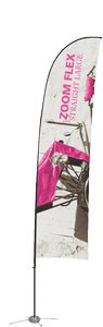 Zoomâ„¢ Flex Large Outdoor Flag Double Sided