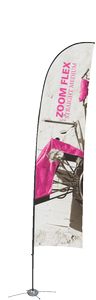 Zoomâ„¢ Flex Medium Outdoor Flag Double Sided