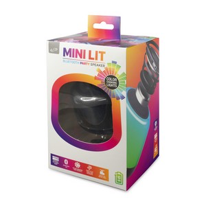 iLiveâ„¢ Mini Lit Bluetooth Party Speaker - Black