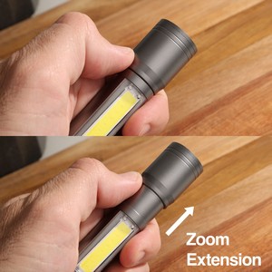 reNew Dual Led/COB Rechargeable Flashlight