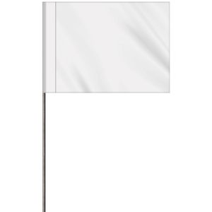 1-Color 2.5" x 3.5" Custom Vinyl Marking Flag with 11.5" Wire