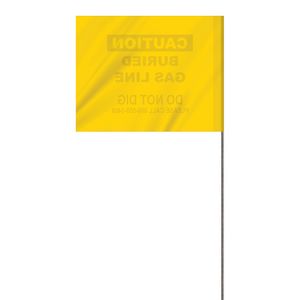 1-Color 4" x 5" Custom Vinyl Marking Flag with 18" Wire