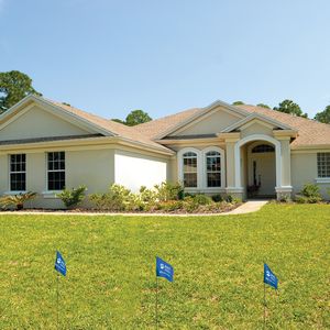 1-Color 4" x 5" Custom Vinyl Marking Flag with 18" Wire