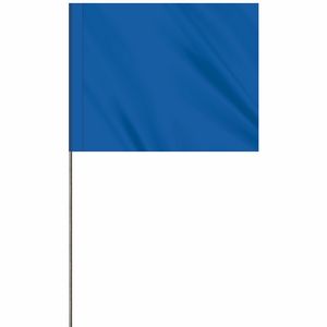 1-Color 4" x 5" Custom Vinyl Marking Flag with 18" Wire