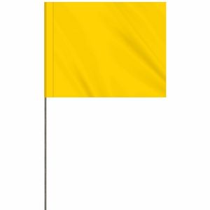 1-Color 4" x 5" Custom Vinyl Marking Flag with 24" Wire