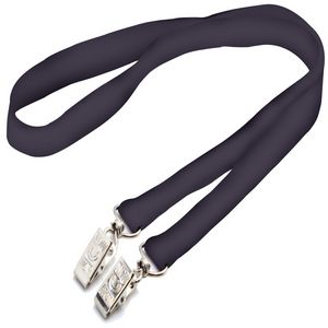 1" Custom Open Ended Polyester Lanyard w/ Badge Holder