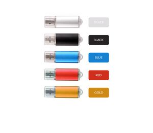 1 GB Silver Mini USB Flash Drive