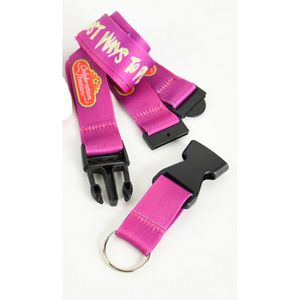 1" Sublimated Lanyard w/ Buckle Release Badge Holder