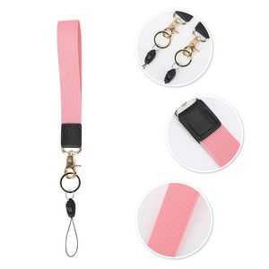 1" Wide Polyester Wristlet Keychain