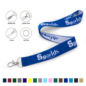 1" Woven Lanyard W/Optional Clamp